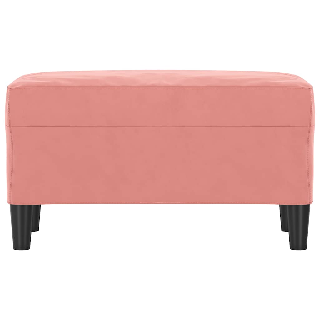 Vidaxl bankje 70x35x41 cm fluweel roze