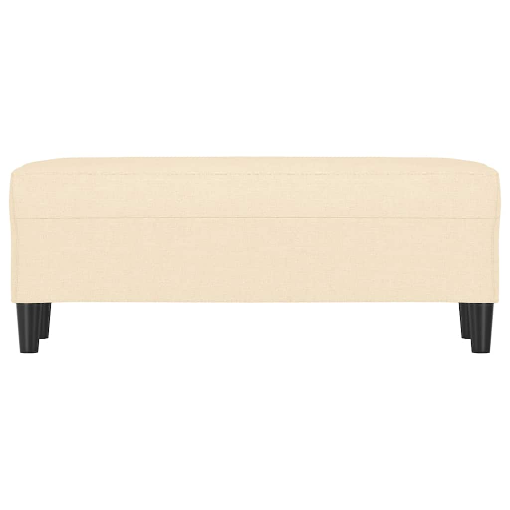 Vidaxl bankje 100x35x41 cm stof crèmekleurig