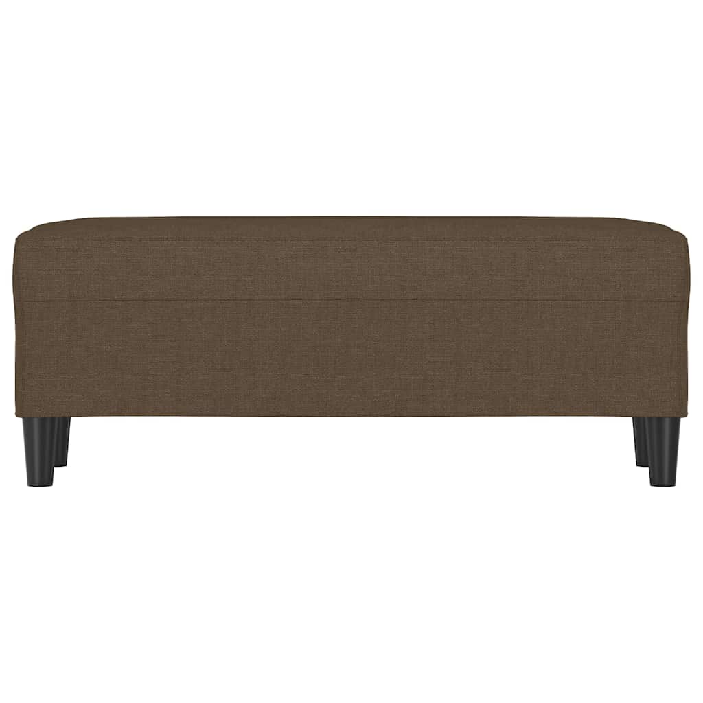 Vidaxl bankje 100x35x41 cm stof bruin