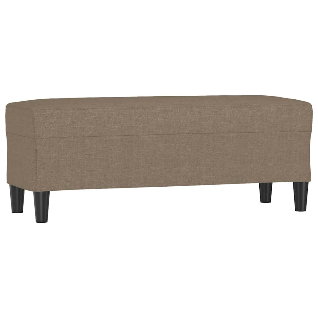 Vidaxl bankje 100x35x41 cm stof taupe