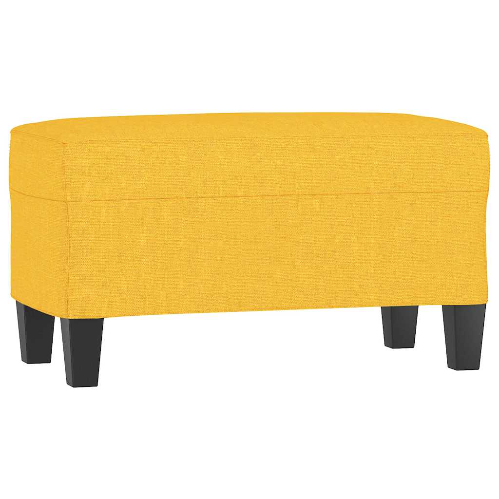 Vidaxl bankje 70x35x41 cm stof lichtgeel