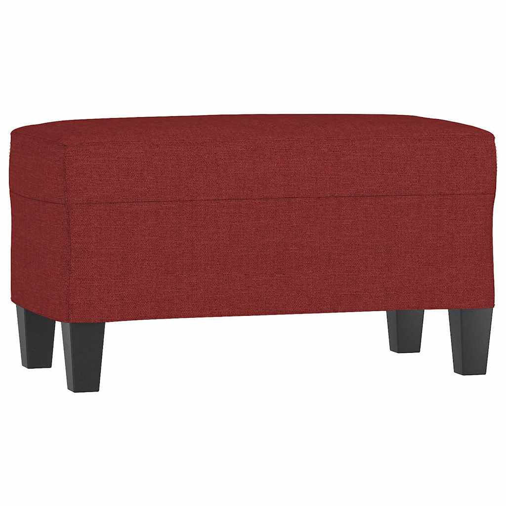 Vidaxl bankje 70x35x41 cm stof wijnrood