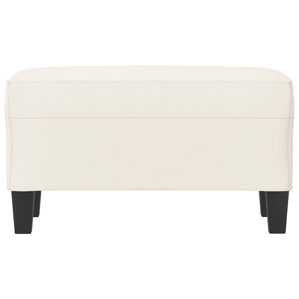 Vidaxl bankje 70x35x41 cm kunstleer crèmekleurig