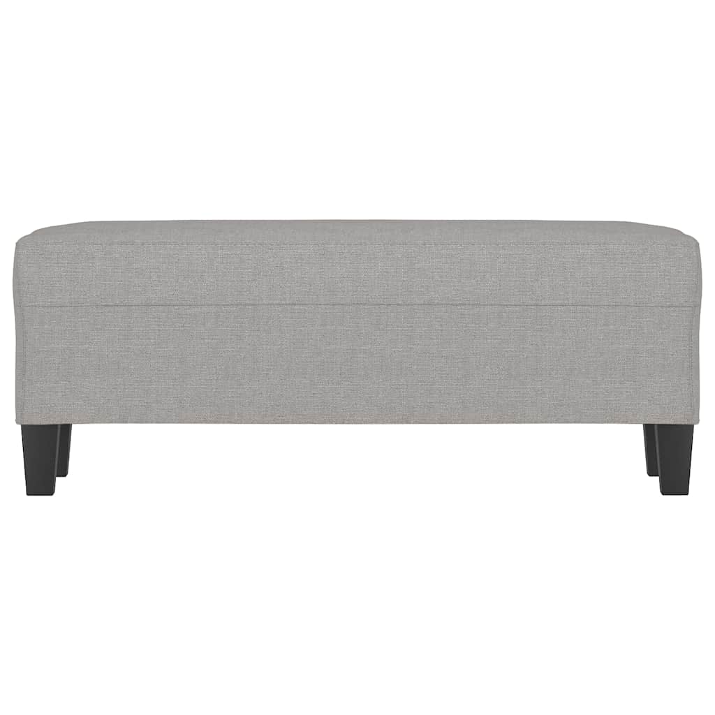 Vidaxl bankje 100x35x41 cm stof lichtgrijs