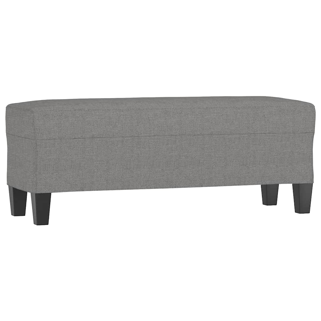 Vidaxl bankje 100x35x41 cm stof donkergrijs