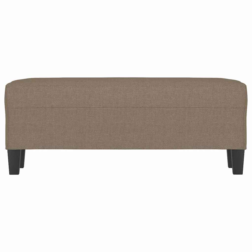 Vidaxl bankje 100x35x41 cm stof taupe
