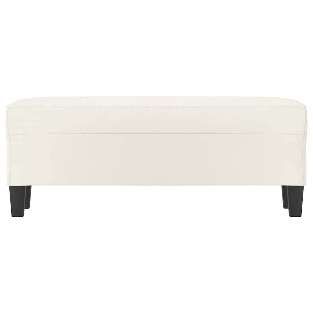 Vidaxl bankje 100x35x41 cm kunstleer crèmekleurig