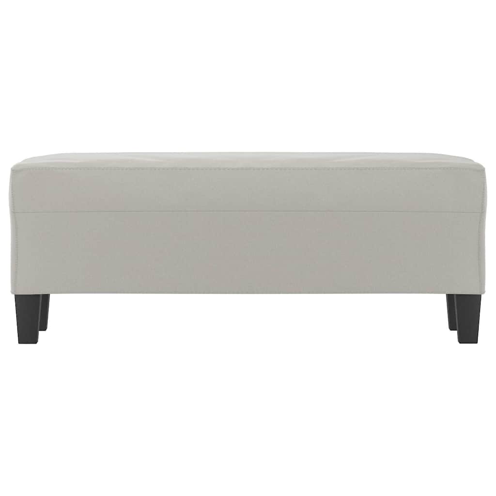 Vidaxl bankje 100x35x41 cm microvezelstof stof lichtgrijs