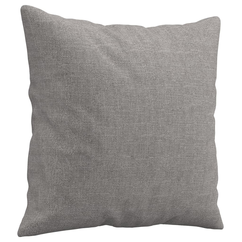 Vidaxl Dekorative Kissen 2 ST 40x40 cm Stoff hellgrau