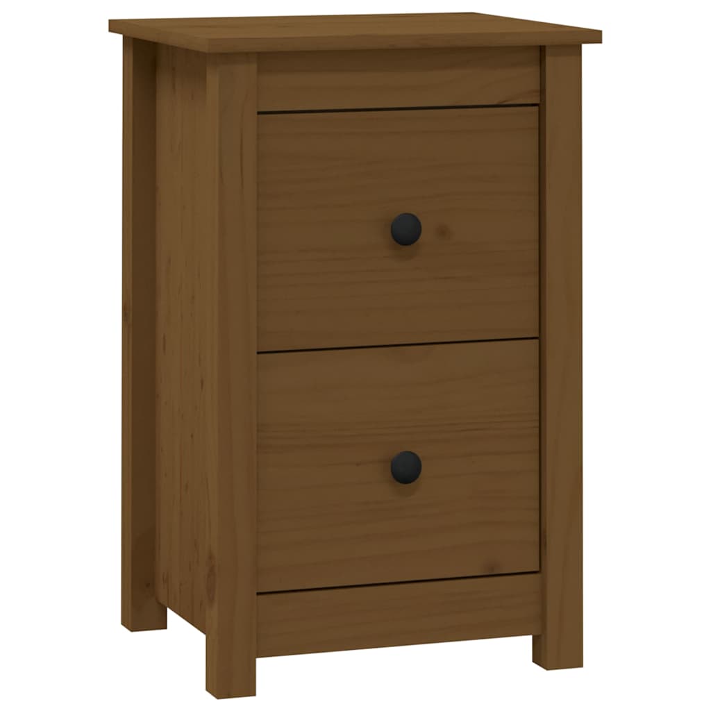 Vidaxl nachtkastje 40x35x61,5 cm massief grenenhout honingbruin
