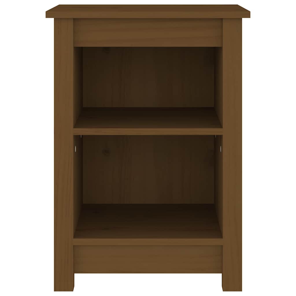 Vidaxl nachtkastje 40x35x55 cm massief grenenhout honingbruin