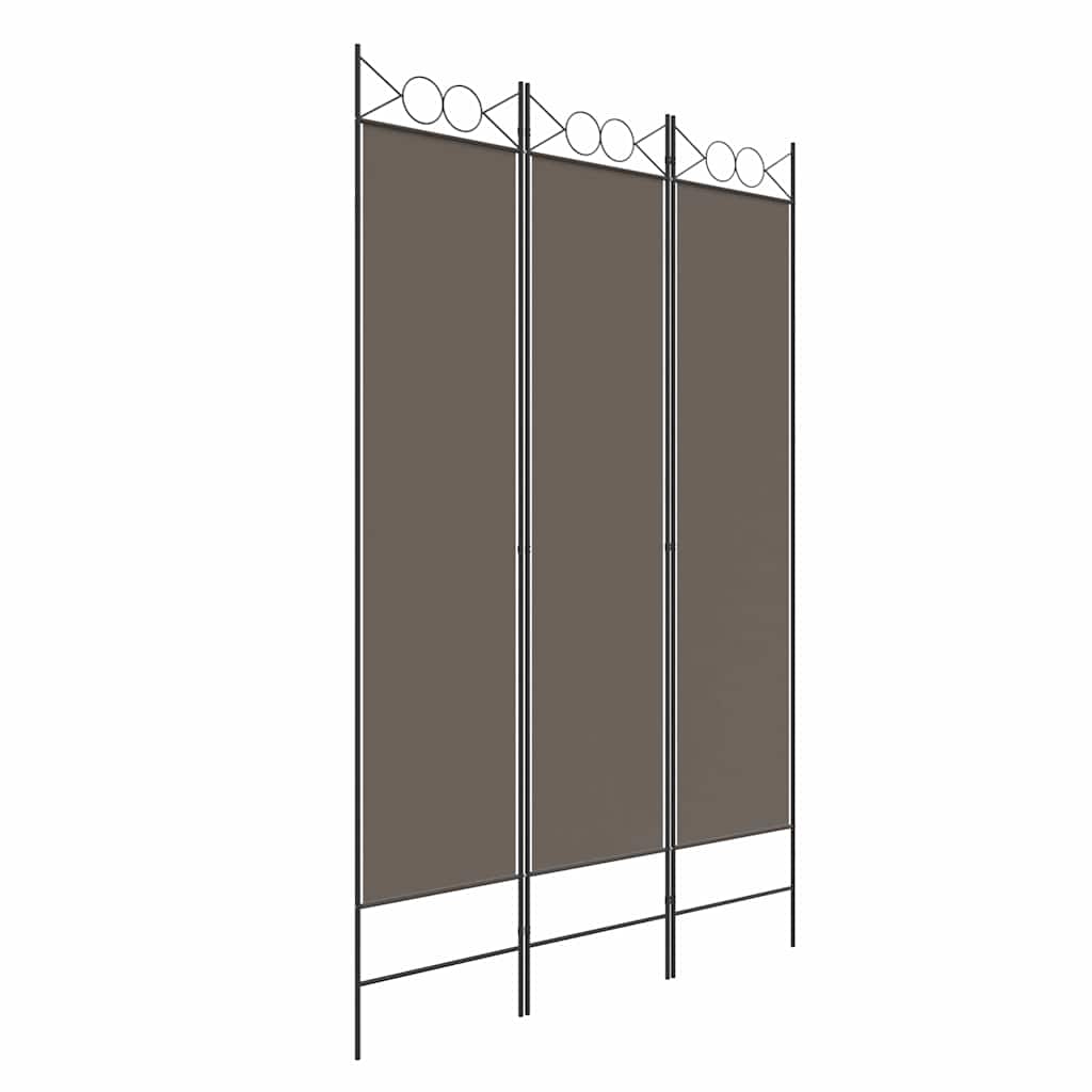 Vidaxl kamerscherm met 3 panelen 120x200 cm stof antracietkleurig