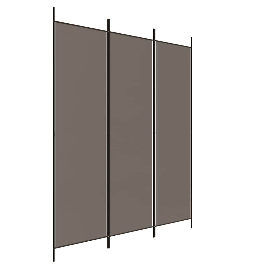 Vidaxl kamerscherm met 3 panelen 150x200 cm stof antracietkleurig