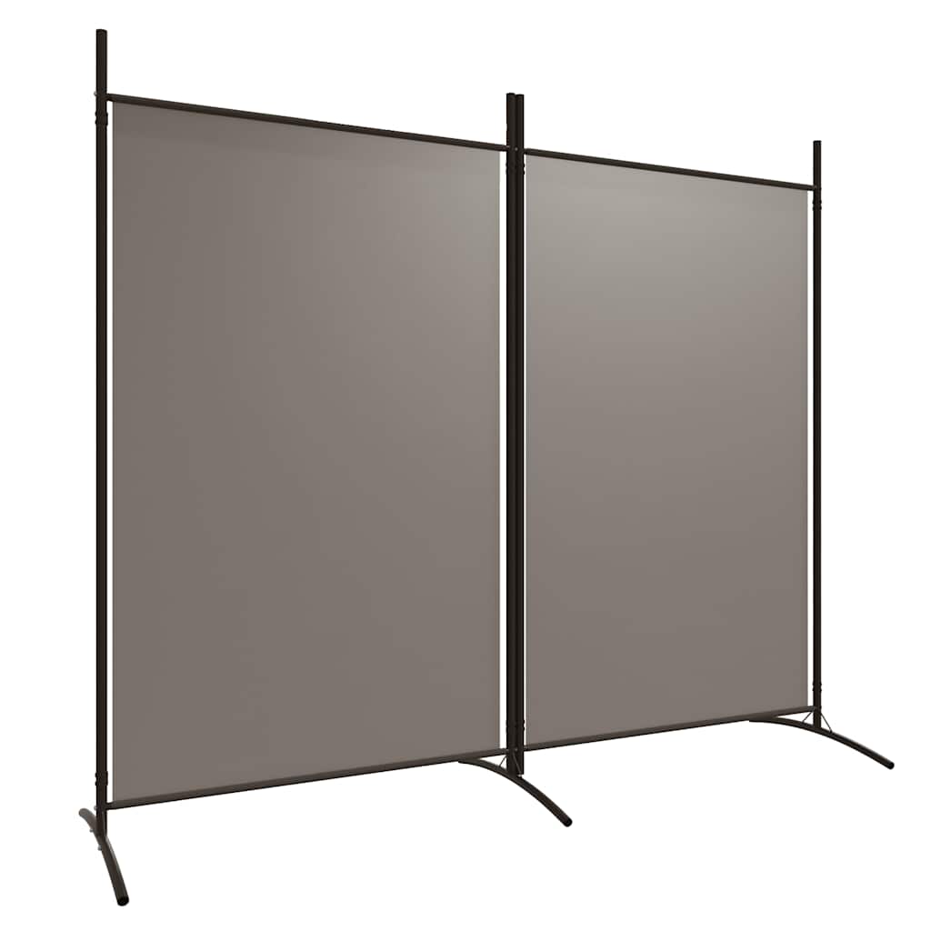Vidaxl kamerscherm met 2 panelen 175x180 cm stof antracietkleurig