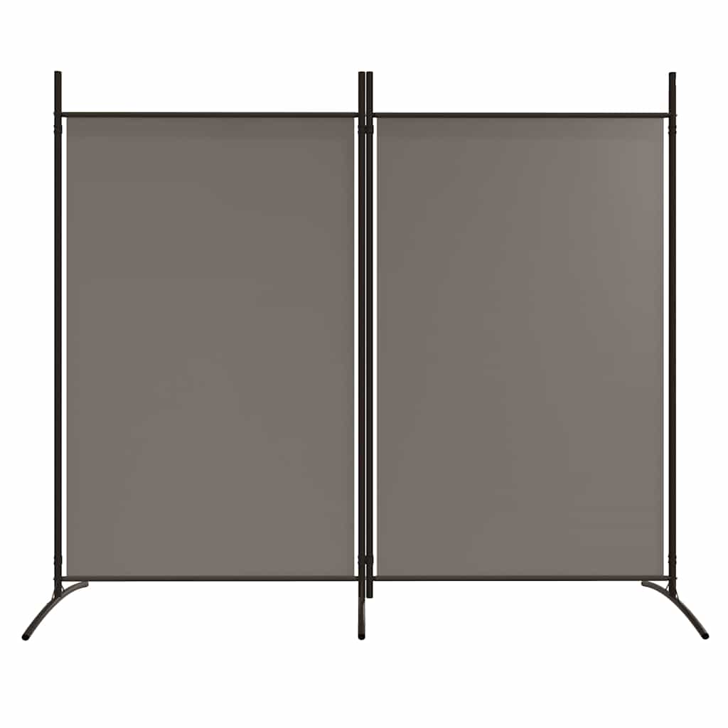 Vidaxl kamerscherm met 2 panelen 175x180 cm stof antracietkleurig