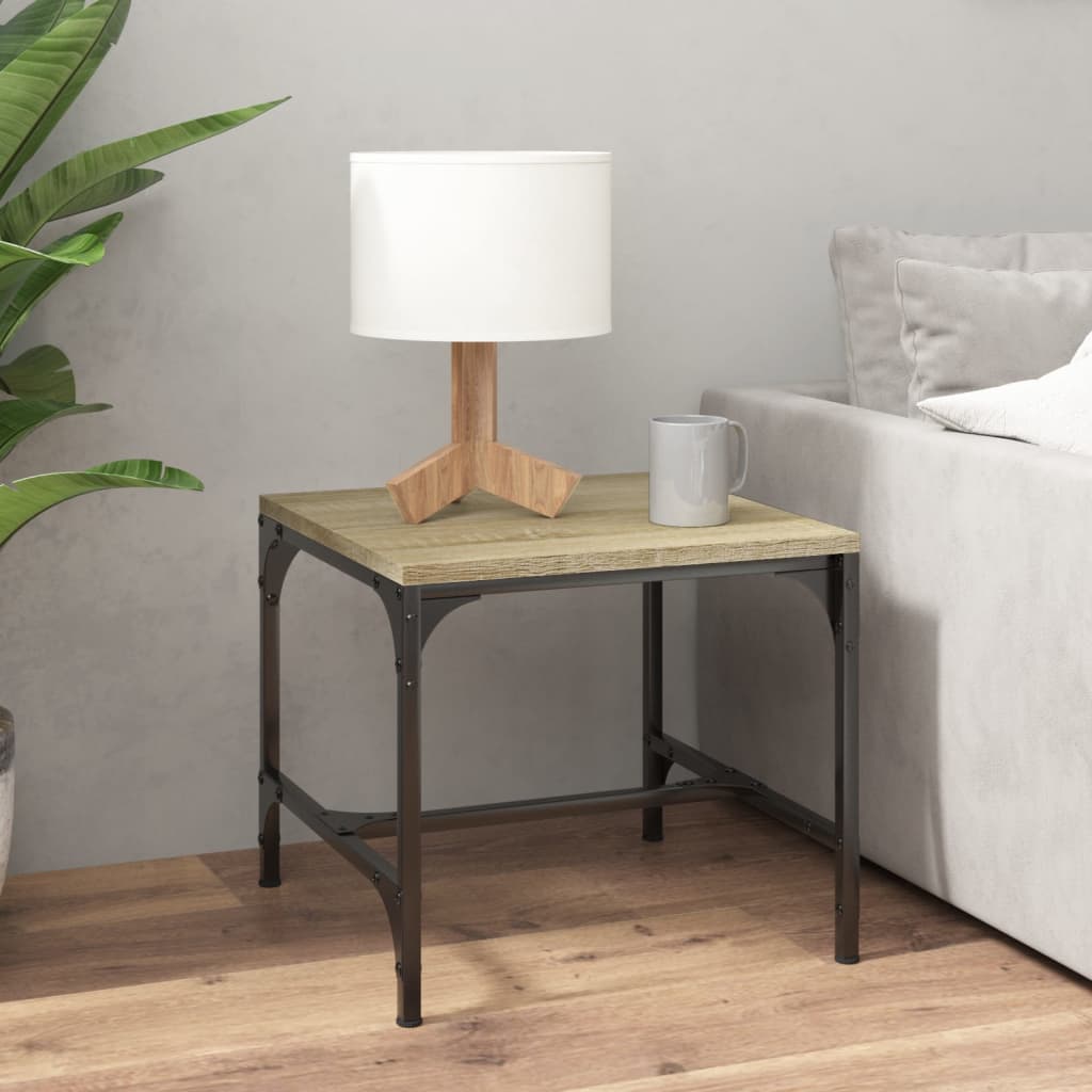 Vidaxl bijzettafels 2 st 40x40x35 cm bewerkt hout sonoma eikenkleurig