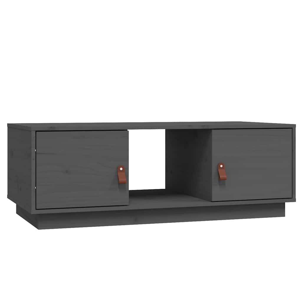 Vidaxl salontafel 100x50x35 cm massief grenenhout grijs