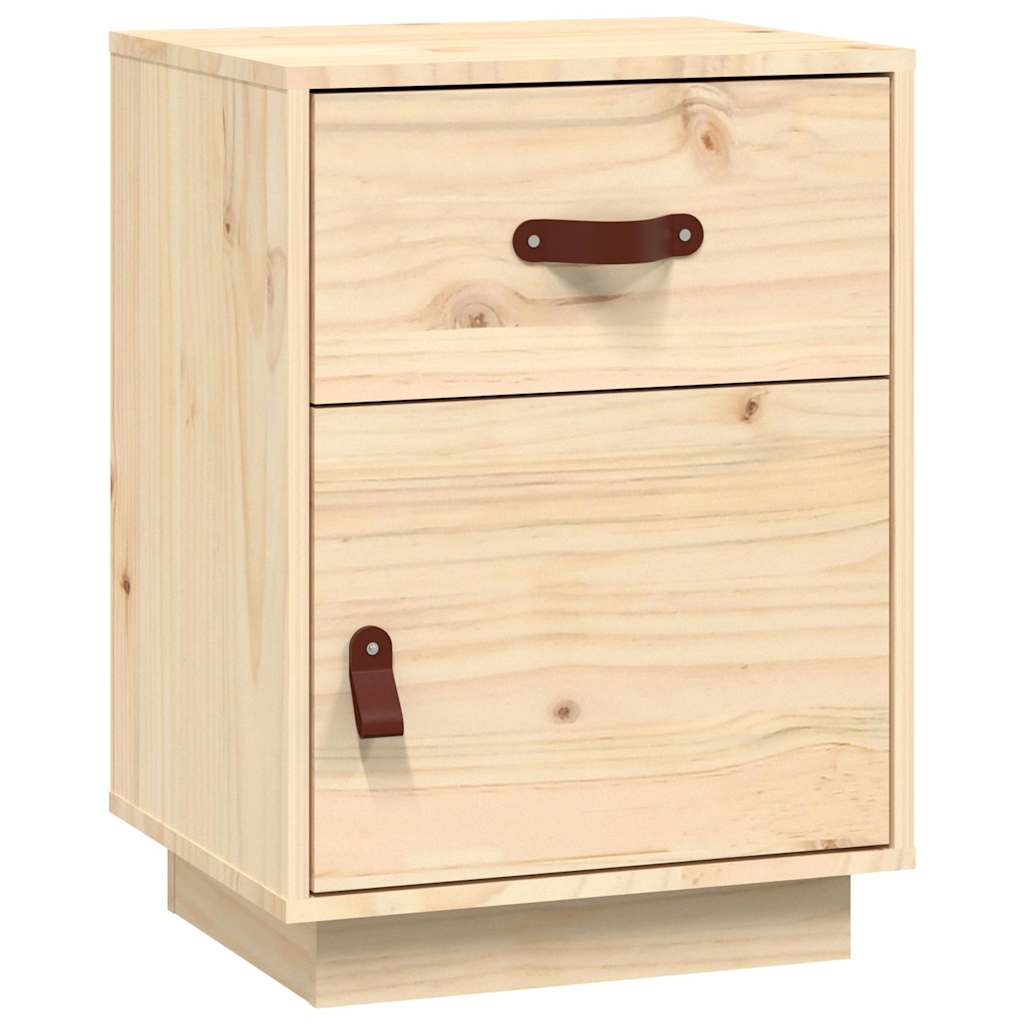 Vidaxl nachtkastje 40x34x55 cm massief grenenhout