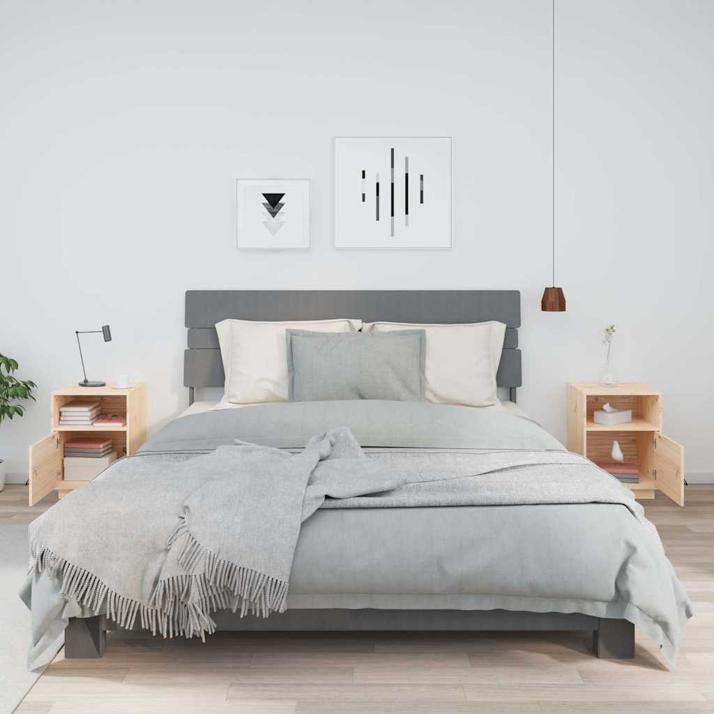 Vidaxl nachtkastjes 2 st 40x34x55 cm massief grenenhout