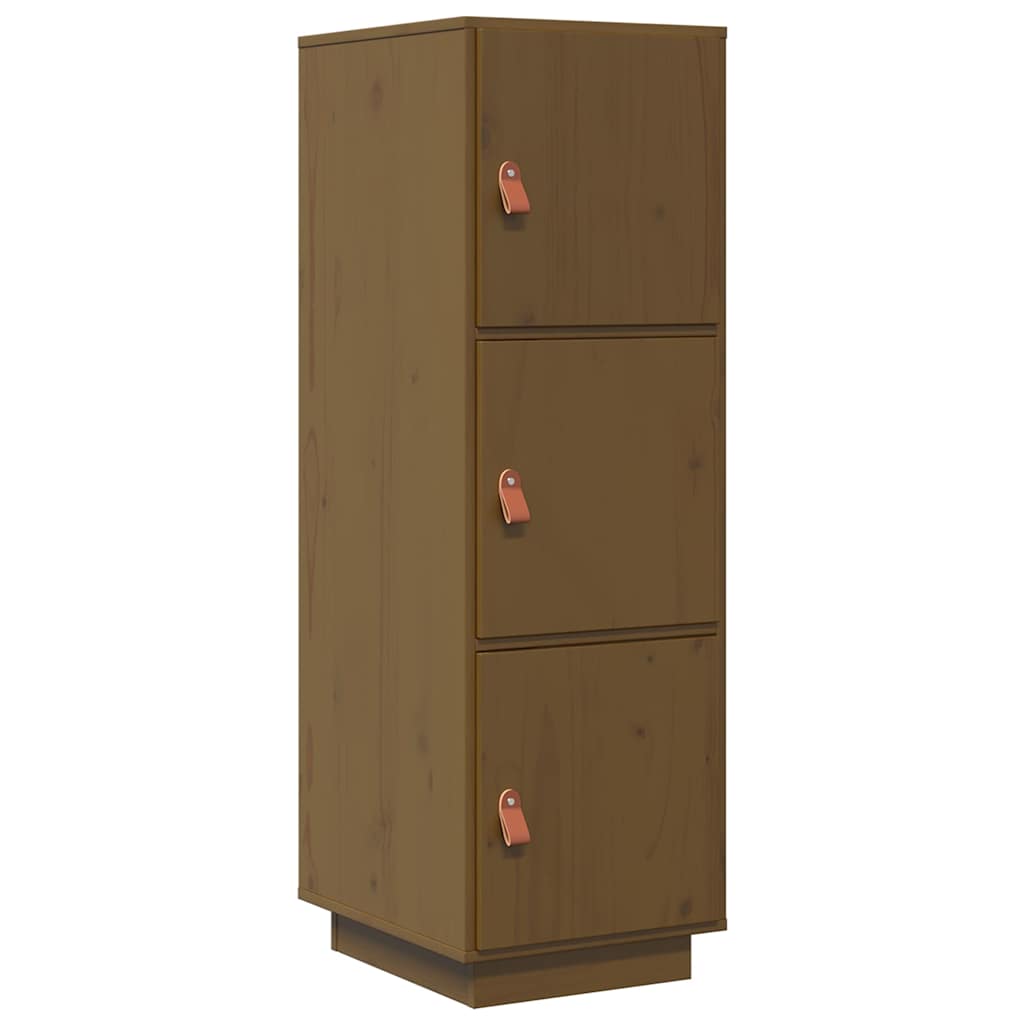 Vidaxl hoge kast 34x40x108,5 cm massief grenenhout honingbruin