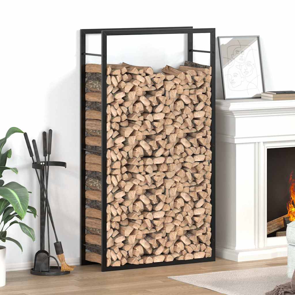Vidaxl Kamin matt schwarz 80x28x154 cm Stahl