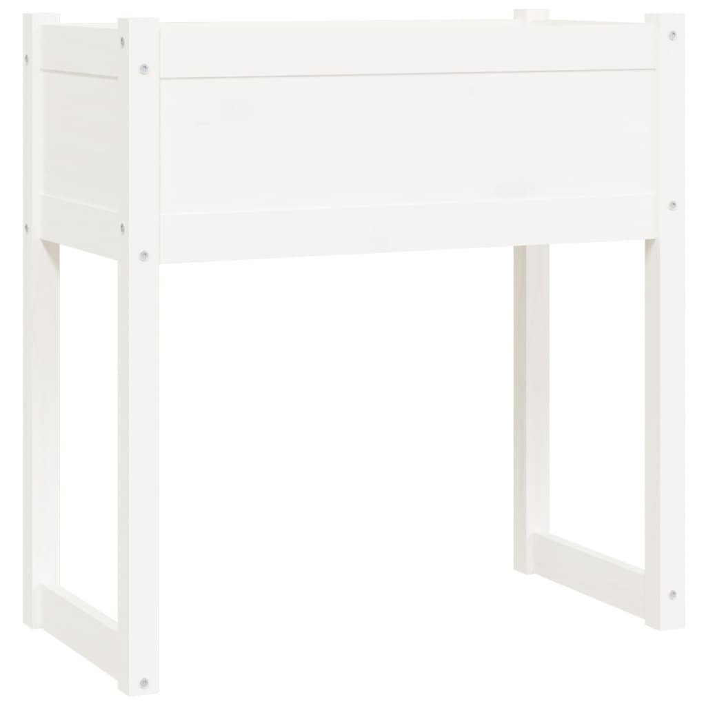 VIDAXL -Planungsbox 78x40x81 cm Festkiefer weiß