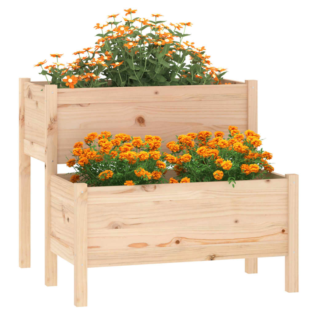 VIDAXL -Planungsbox 84.5x84x75 cm Festkiefer