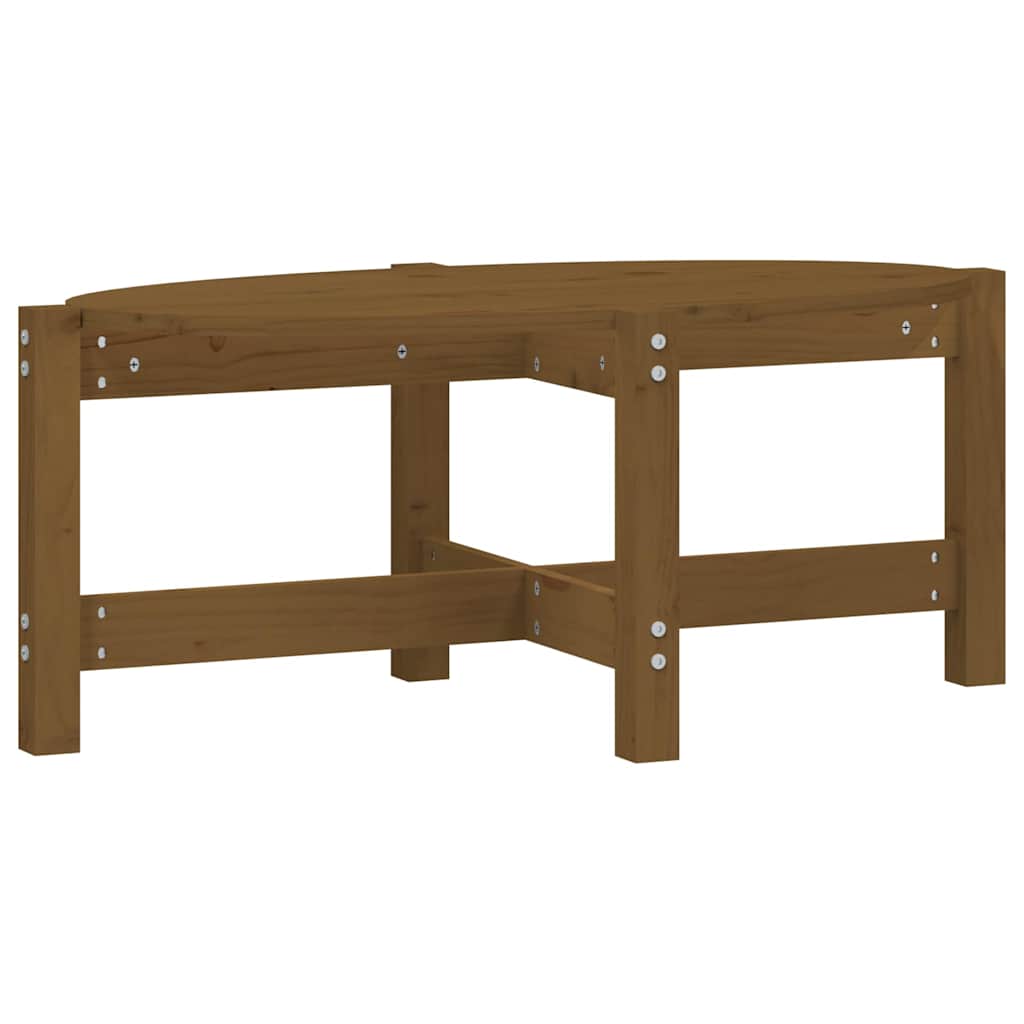 Vidaxl salontafel 87x48x35 cm massief grenenhout honingbruin
