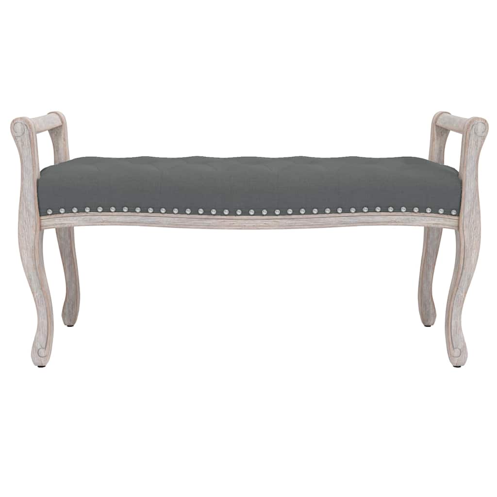 Vidaxl bankje 110x45x60 cm stof donkergrijs