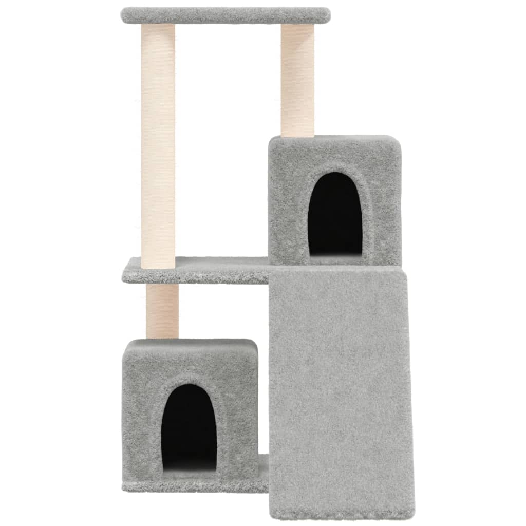 Vidaxl -Katzenmöbel mit Sisal -Kratzerpfosten 82 cm hellgrau