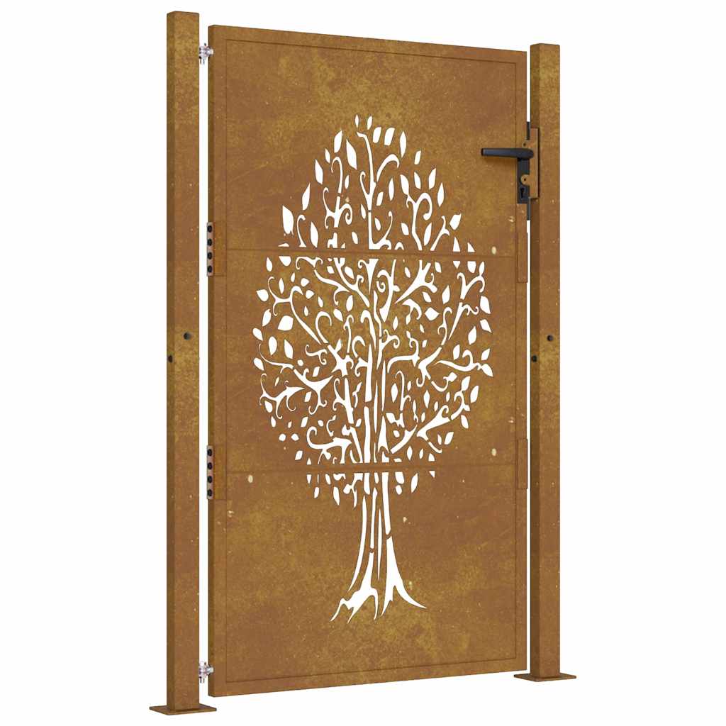 Vidaxl Poort 105x155 cm Baumdesign Cortenstaal