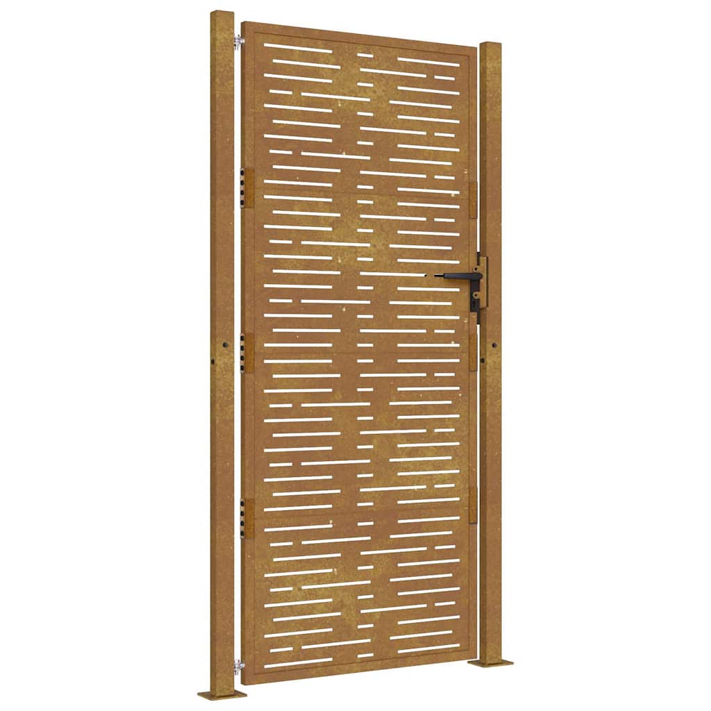 Vidaxxl-Tor 100x200 cm quadratischer Cortenstahl
