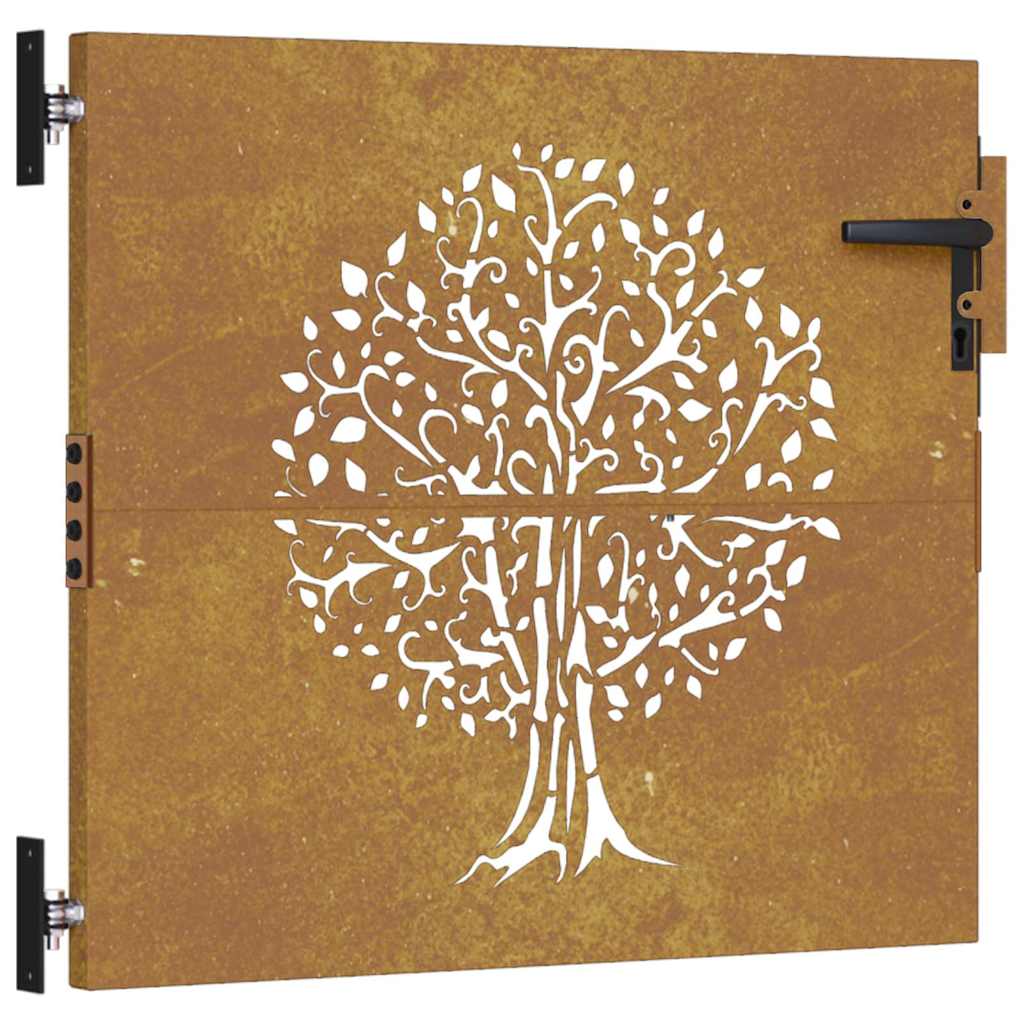 Vidaxl Poort 85x75 cm Baumdesign Cortenstaal
