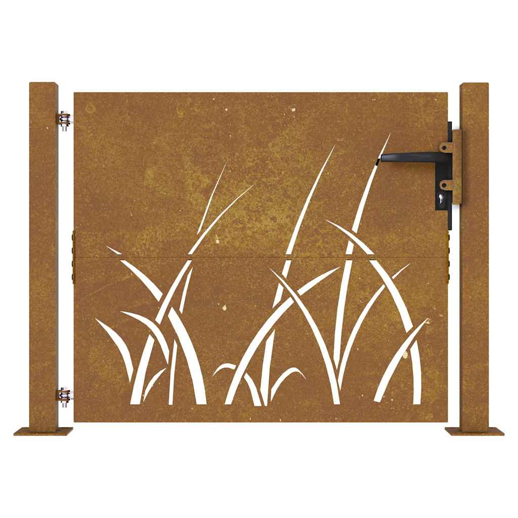 Vidaxl Port 105x80 cm Grasdesign Cortenstaal