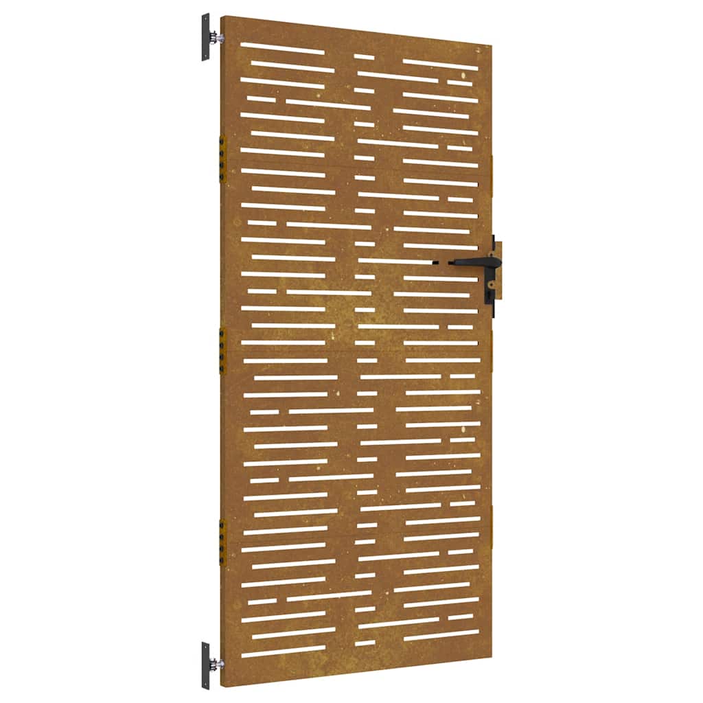 Vidaxxl-Tor 85x175 cm quadratischer Cortenstahl