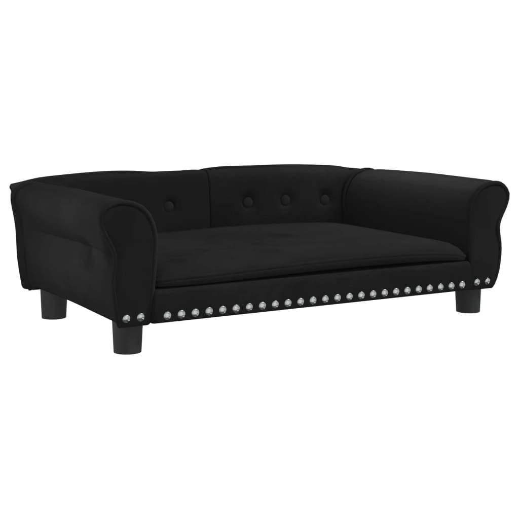 Vidaxl Hundekorb 95x5 x 30 cm Samt Schwarz