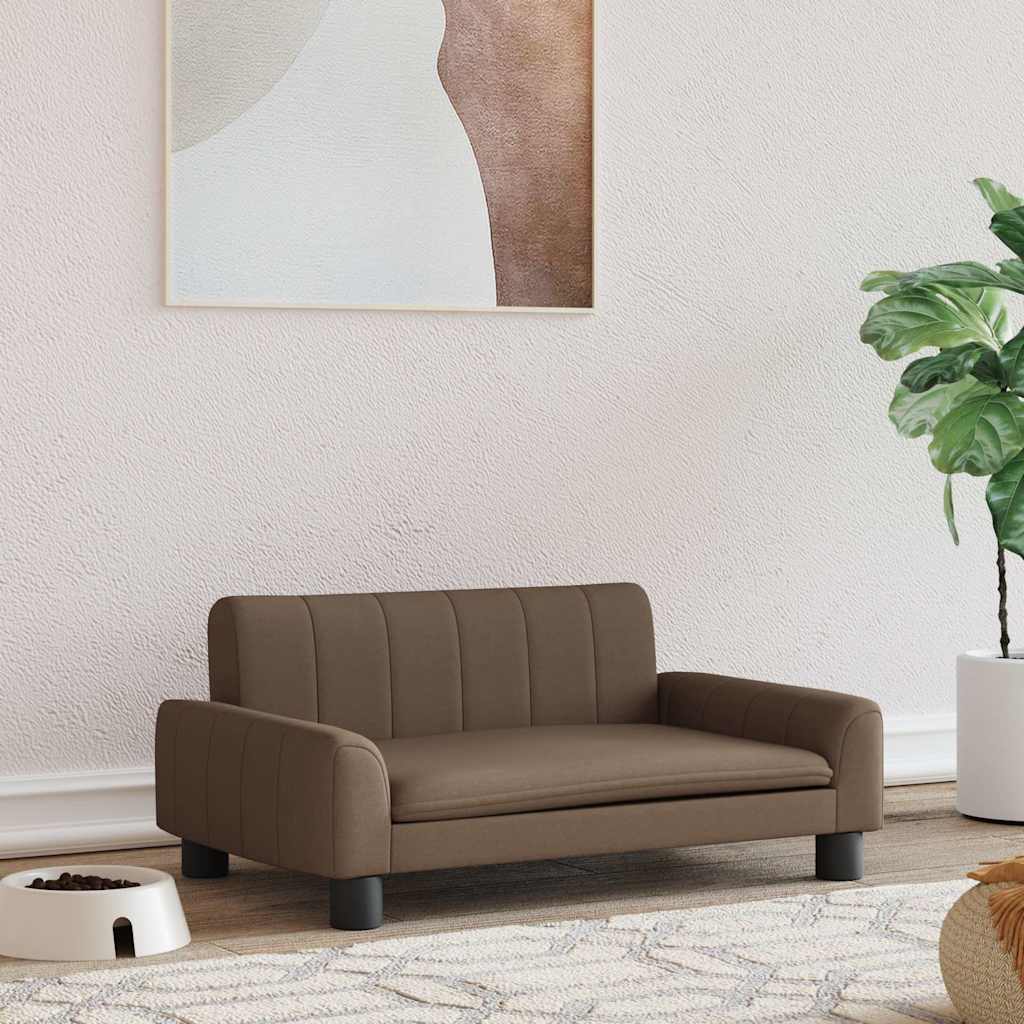 VidaXL Hundebett 70x45x30 cm Stoff braun