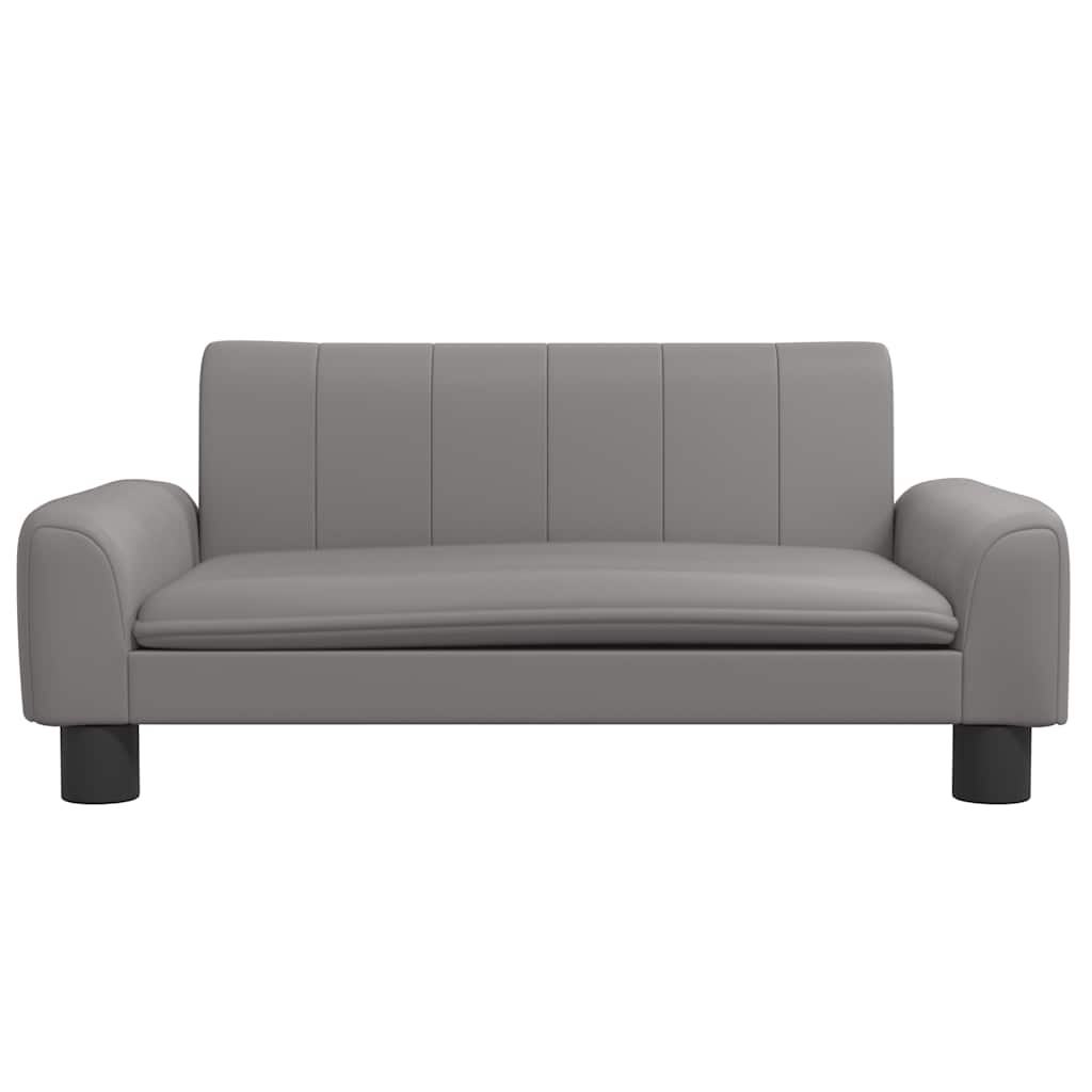 VidaXL Hundebett 70x45x30 cm Kunstleder grau