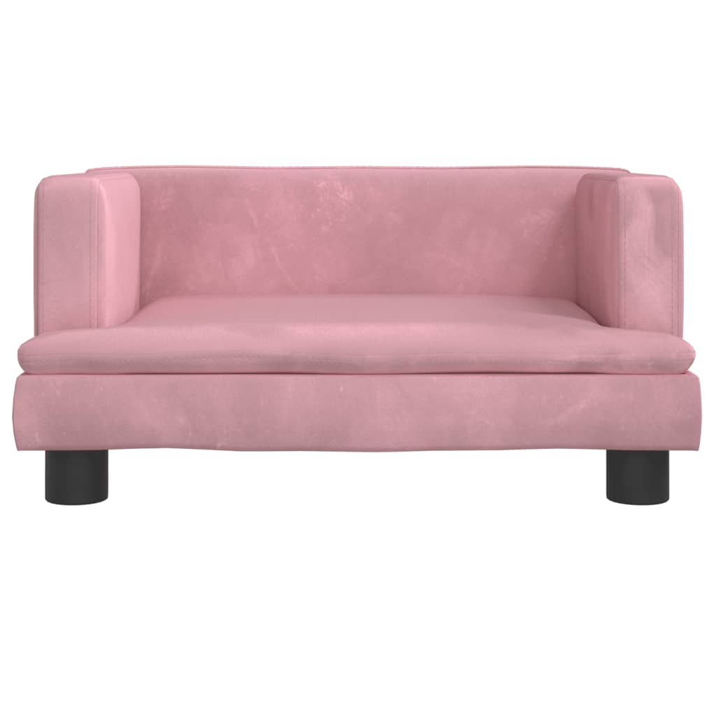 Vidaxl Hundekorb 60x40x30 cm Velvet Pink