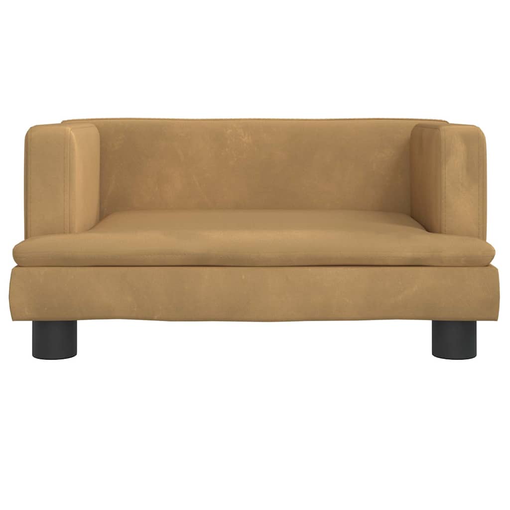 Vidaxxl Hundebett 60x40x30 cm samtbraun