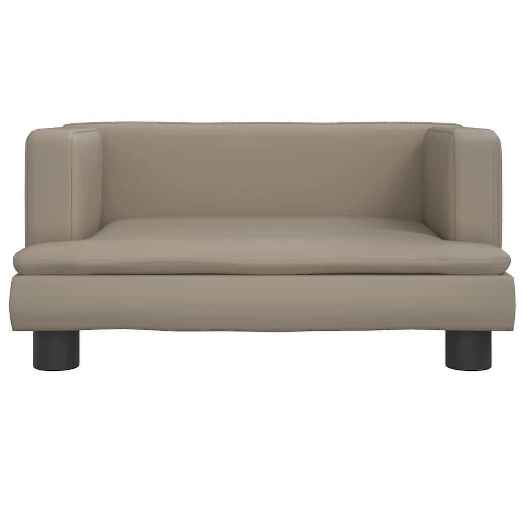 Vidaxxl Hundebett 60x40x30 cm Kunstleder cappuccinofarben
