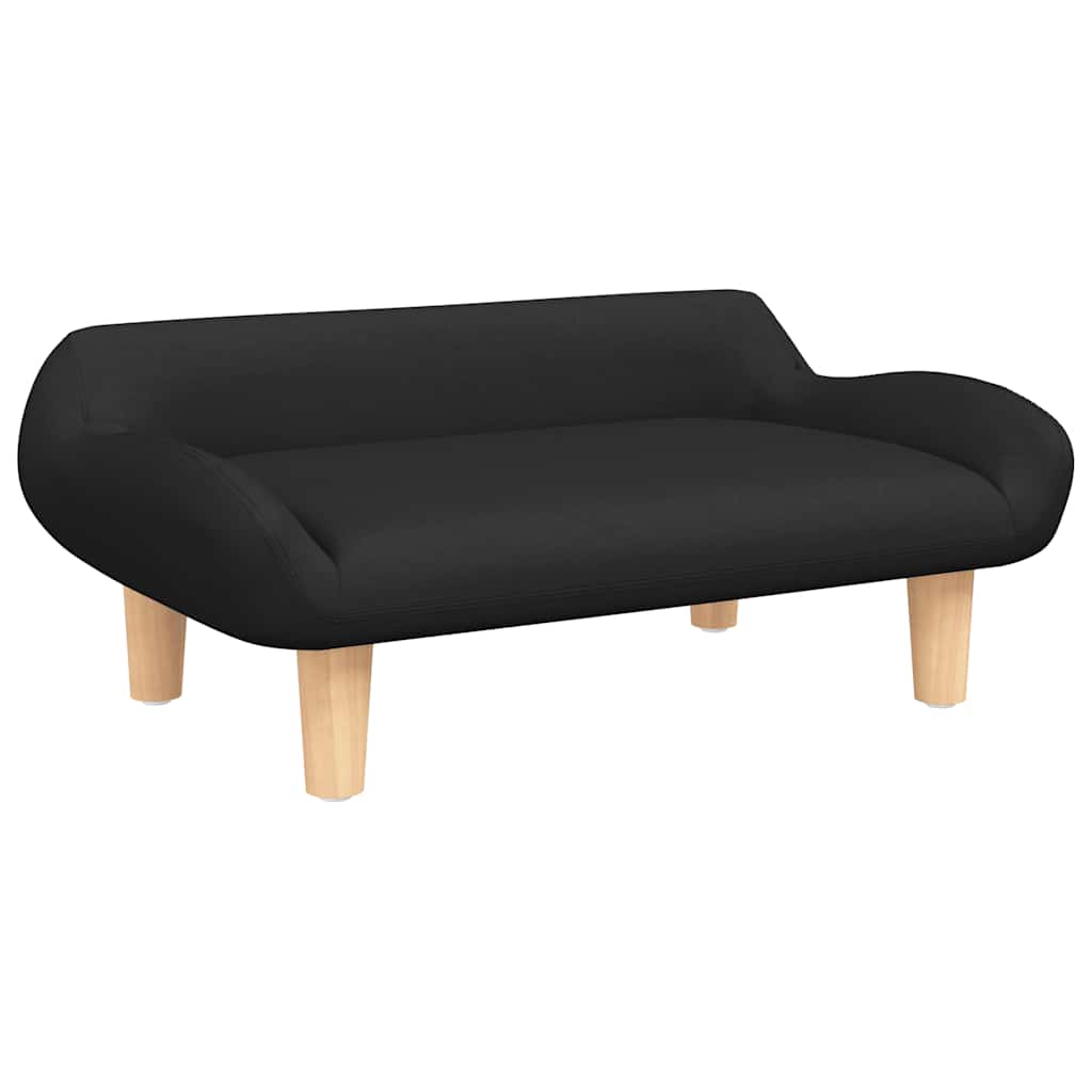 VidaXL Hundebett 70x40x24 cm Stoff schwarz