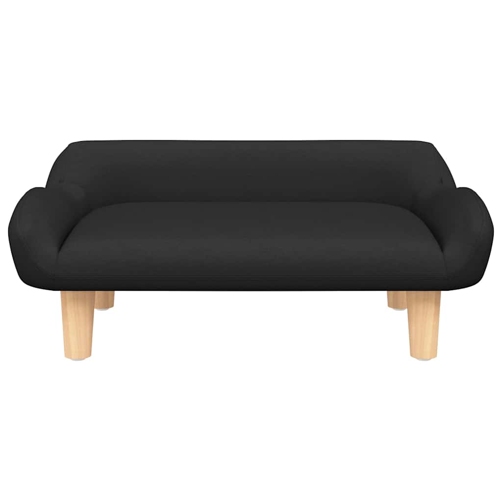 VidaXL Hundebett 70x40x24 cm Stoff schwarz