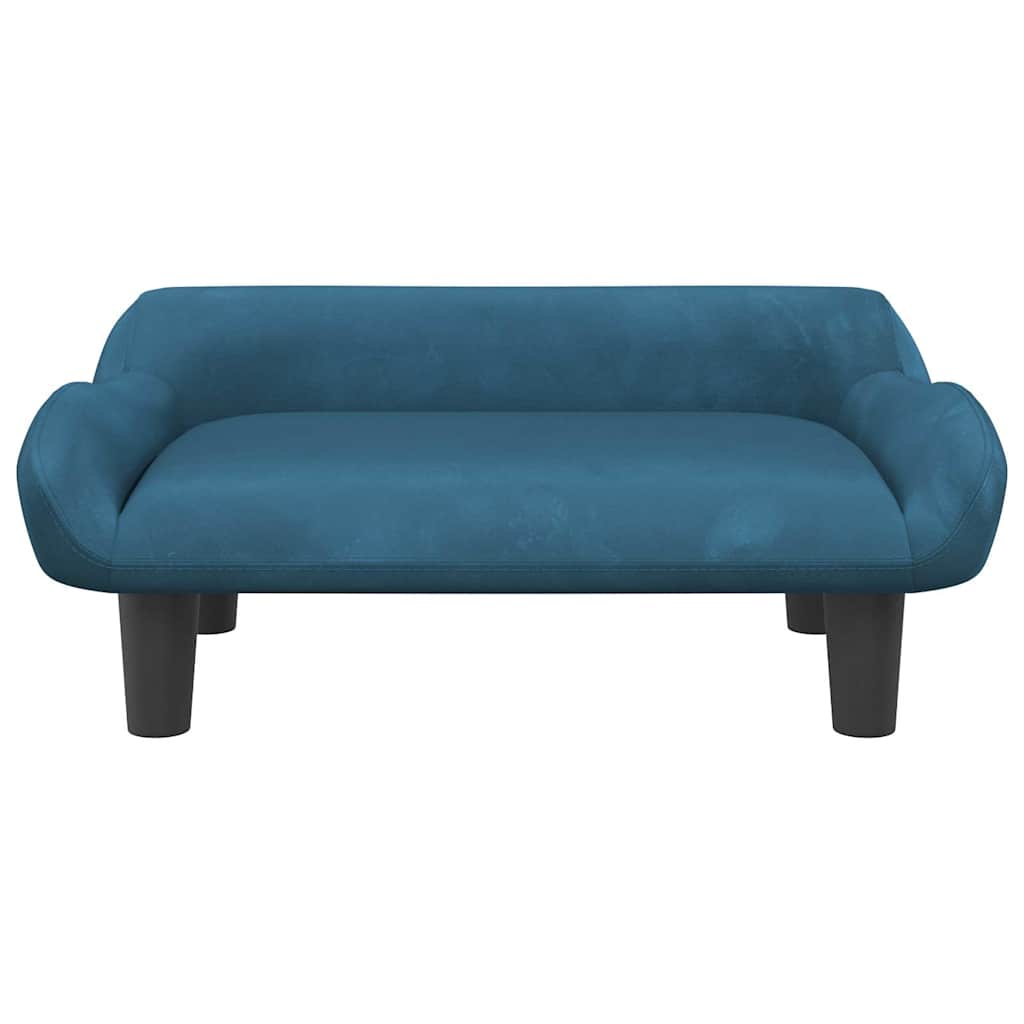 Vidaxxl Hundebett 70x40x24 cm samtblau