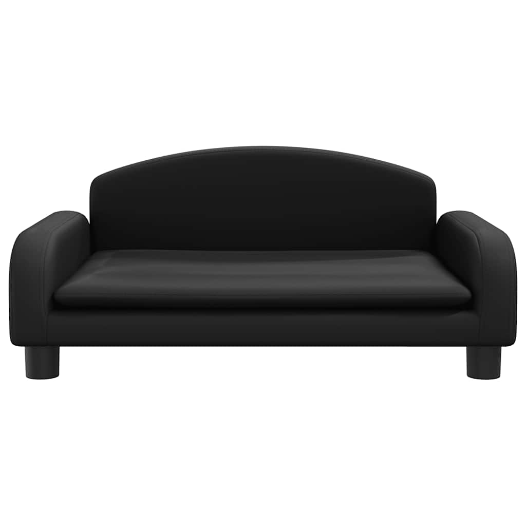 Vidaxxl Hundebett 70x45x30 cm Kunstleder schwarz