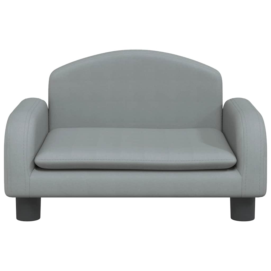 Vidaxl Hundekorb 50x40x30 cm Stoff hellgrau