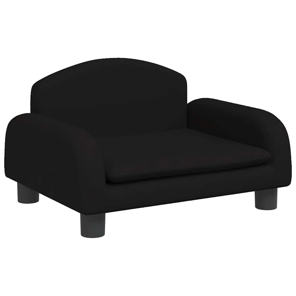 Vidaxl Hundekorb 50x40x30 cm Stoff schwarz