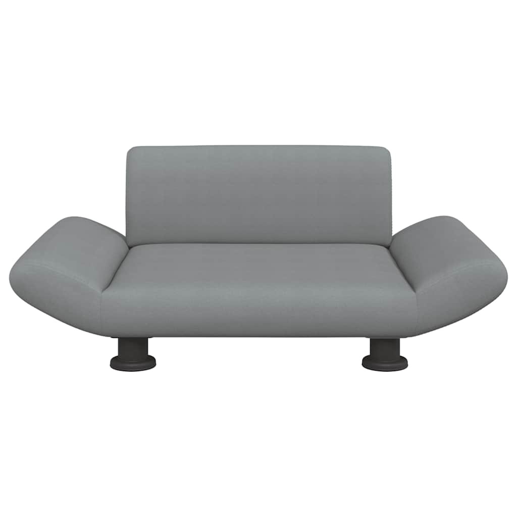 Vidaxxl Hundebett 70x45x28 cm Stoff hellgrau