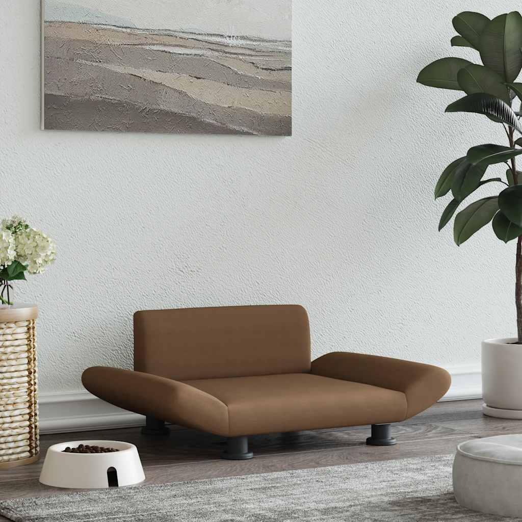Vidaxxl Hundebett 70x45x28 cm Stoff braun