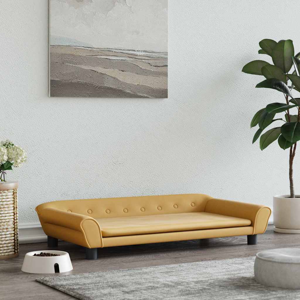 Vidaxl Hundkorb 100x50x21 cm Samtbraun